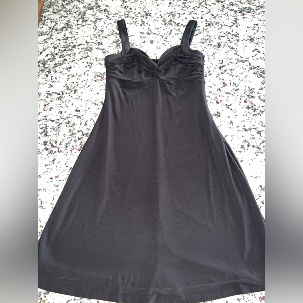 White House Black Market MIDI Black Dress Sz. 4